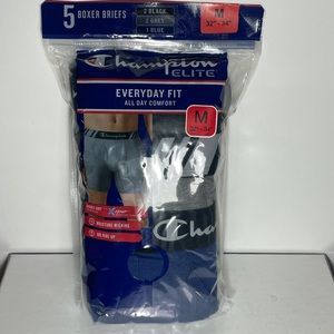 Champion Elite men’s boxer briefs multicolor size Medium